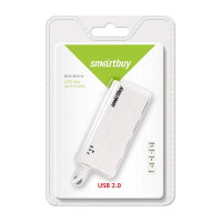 USB 2.0 Хаб Smartbuy 6810, 4 порта, белый (SBHA-6810-W)