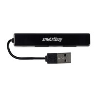USB 2.0 Хаб Smartbuy 408, 4 порта, черный (SBHA-408-K)