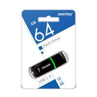 USB 2.0 накопитель Smartbuy 64GB Paean Black (SB64GBPN-K)
