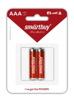 Батарейка алкалиновая Smartbuy LR03/2B (24/240)  (SBBA-3A02B)