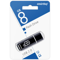 USB 2.0 накопитель Smartbuy 8GB Glossy series Black (SB8GBGS-K)