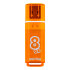 USB 2.0 накопитель Smartbuy 8GB Glossy series Orange (SB8GBGS-Or) - 