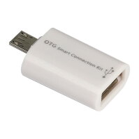 адаптер Micro-USB to USB-A Smartbuy, белый (SBR-OTG-W)