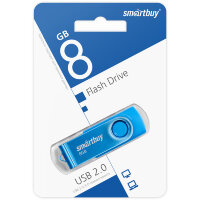UFD 2.0 накопитель SmartBuy 008GB Twist Blue (SB008GB2TWB)