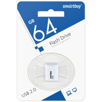 USB 2.0 накопитель Smartbuy 64GB LARA White (SB64GBLARA-W)