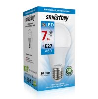 Светодиодная (LED) Лампа Smartbuy-A60-07W/6000 (SBL-A60-07-60K-E27