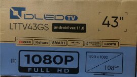 Телевизор LTTV43GS (Bluetooh) 1.5 GB  - 