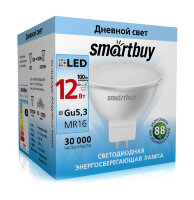Светодиодная (LED) Лампа Smartbuy-Gu5,3-12W/4000 (SBL-GU5_3-12-40K)/100