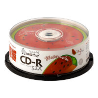 Диск Smartbuy CD-R 80min 52x Fresh-Watermelon CB-25/250